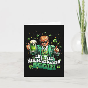 Die Shenanigans ließ Funny Trump St Patricks Karte