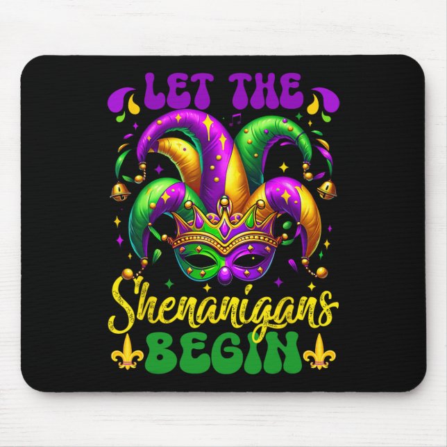 Die Shenanigans ließ Mardi Gras 5 Mousepad (Vorne)