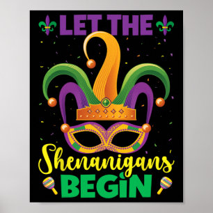 Die Shenanigans ließ Mardi Gras Happy Mardi G Poster