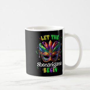 Die Shenanigans ließ Mardi Gras Maske Kinder Männe Kaffeetasse