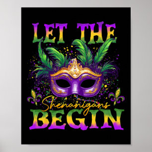 Die Shenanigans ließ Mardi Gras Maskenkostüm an Poster