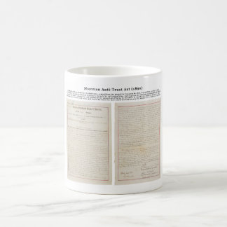 Die Shermanantitrusttat am 2. Juli 1890 Kaffeetasse