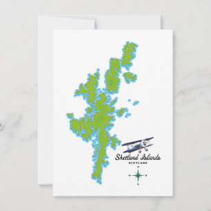 Die Shetland-Inseln Karte