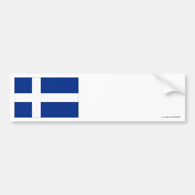 Die Shetlandinseln-Flagge Autoaufkleber (Vorne)