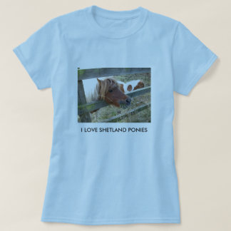 Die Shetlandinseln-Pony-Damen-Baby - Puppe T - T-Shirt