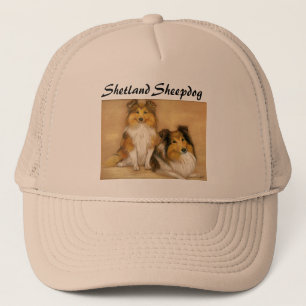 "Die Shetlandinseln-Schäferhund-" Hundekunst-Hut Truckerkappe