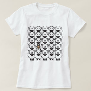 Die Shetlandinseln-Schäferhund in den Schafen T-Shirt