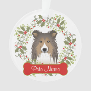 Die Shetlandinseln-Schäferhund-kundengerechte Ornament