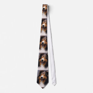 Die Shetlandinseln-Schäferhund-Kunst Krawatte