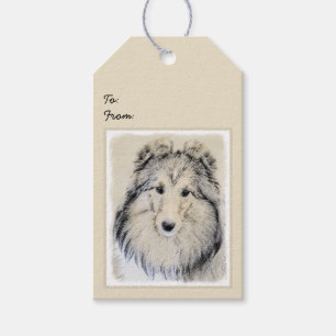 Die Shetlandinseln-Schäferhund-Malerei - niedlich Geschenkanhänger