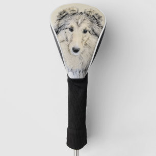 Die Shetlandinseln-Schäferhund-Malerei - niedlich Golf Headcover