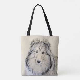 Die Shetlandinseln-Schäferhund-Malerei - niedlich Tasche