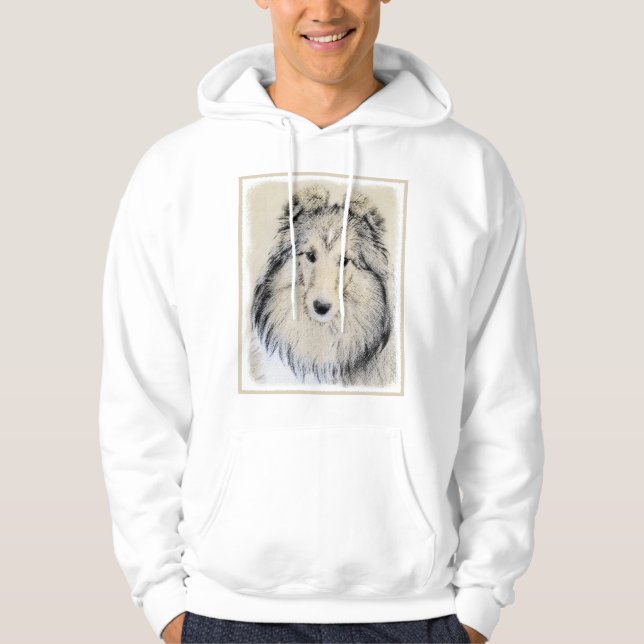 Die Shetlandinseln-Schäferhund-Malerei - niedliche Hoodie (Vorderseite)
