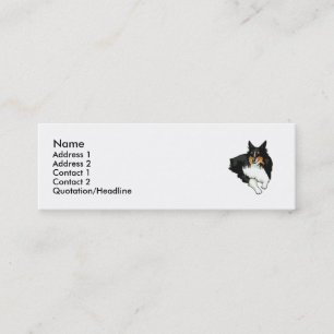 Die Shetlandinseln-Schäferhund Mini Visitenkarte