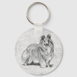 Die Shetlandinseln-Schäferhund Schlüsselanhänger
