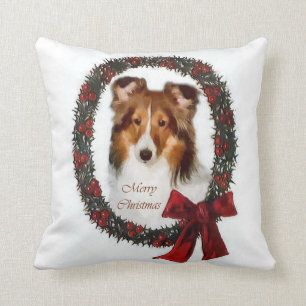 Die Shetlandinseln-Schäferhund Sheltie Weihnachte Kissen