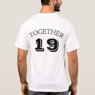 Die Shirts der Paare; ZUSAMMEN SEIT DEM… (Shirt 1