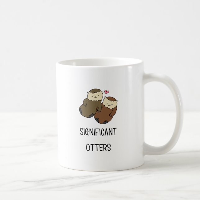 Die Shirts des BEDEUTENDEN OTTER-Paares, Zusätze Kaffeetasse (Rechts)