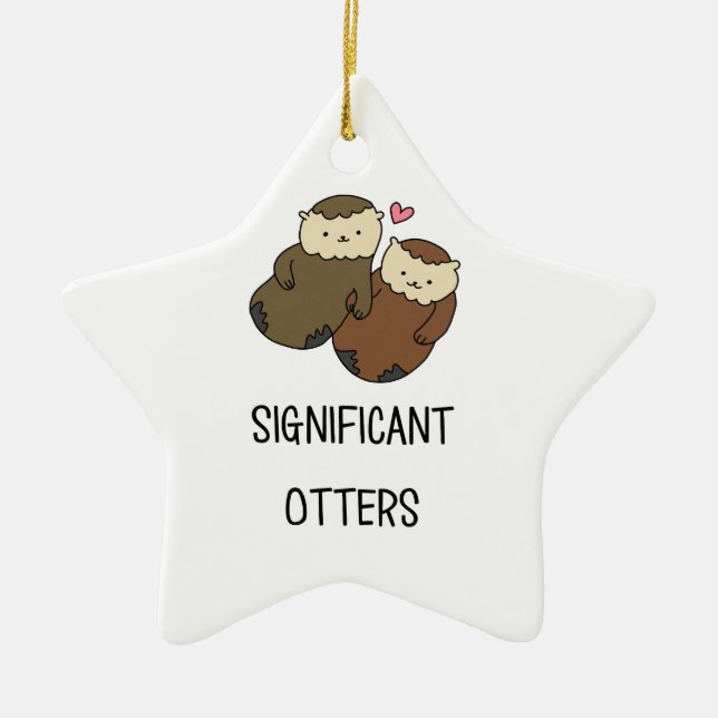 Die Shirts des BEDEUTENDEN OTTER-Paares, Zusätze Keramikornament (Vorne)