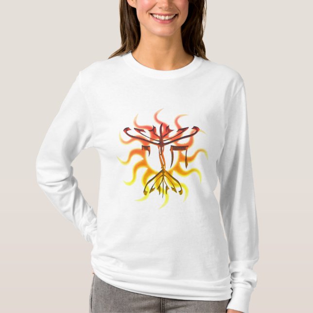 Die Shirts Frauen Chais Menorah Sun (Vorderseite)