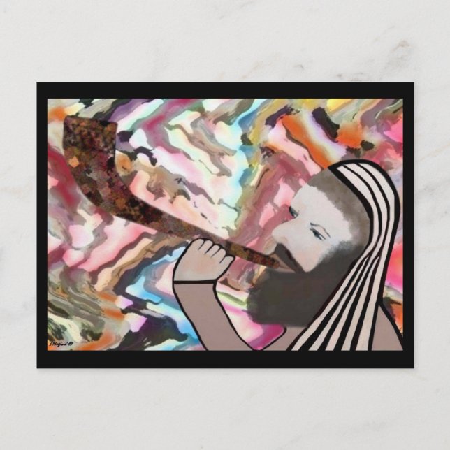 Die Shofar Blast Postkarte (Vorderseite)
