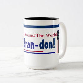 Die Shout Heard rund um die Welt Let's go Brandon Zweifarbige Tasse
