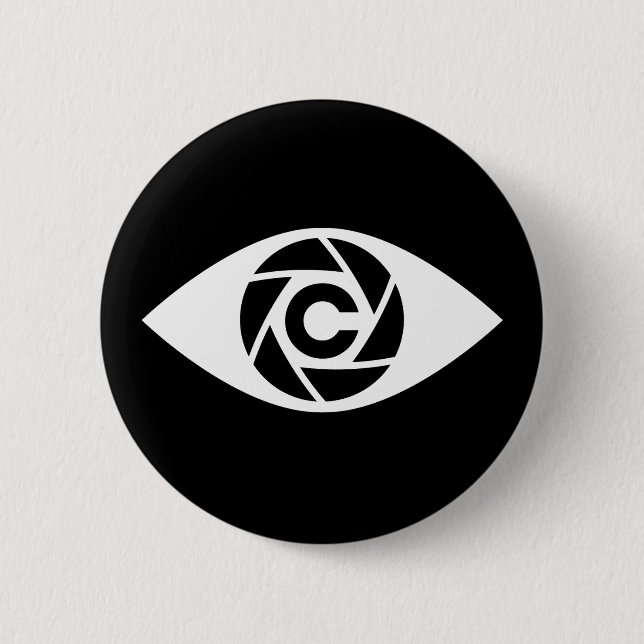 Die Shutterclique: Cameraman-Logo-Taste Button (Vorderseite)