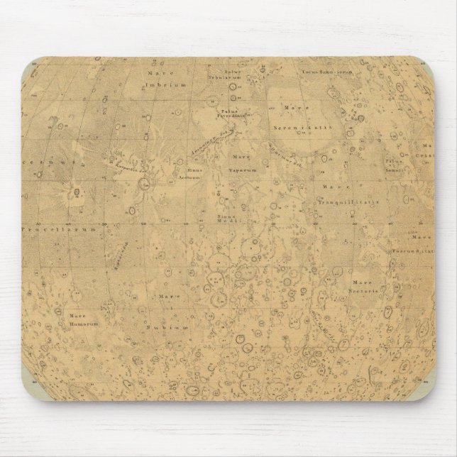 Die sichtbare Seite der Mondoberfläche Mousepad (Vorne)