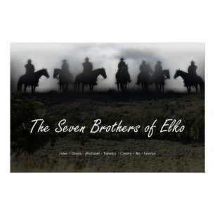 Die sieben Brüder von Elko Glanzposter Poster
