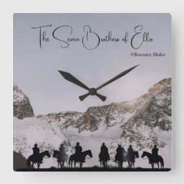 Die sieben Brüder von Elko Wall Quadratische Wanduhr