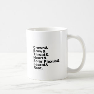 Die sieben Chakren des Hinduismus und Hindu-Ritual Kaffeetasse