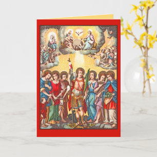 Die Sieben Erzengel (CP 001; Chromolithographie) Karte