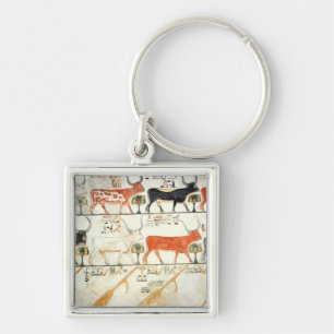 Die sieben himmlischen Kühe und der heilige Stier Schlüsselanhänger