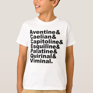 Die Sieben Hügel Roms, wie sie durch die Geschicht T-Shirt