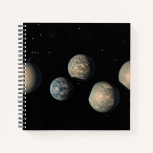 Die sieben Planeten der Erdgröße von Trappist-1 Notizbuch
