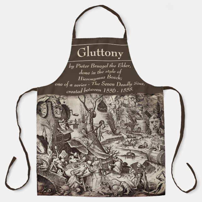 Die sieben toten Sünden - Gluttonie Schürze (Vorderseite)