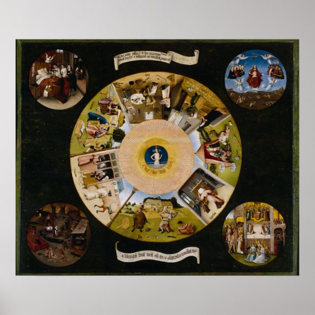 Die sieben Toten von Hieronymus Bosch Poster (Vorne)