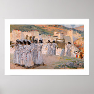 Die sieben Trumpeten der Jericho Art Print Poster