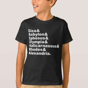 Die sieben Weltwunder der Antike T-Shirt