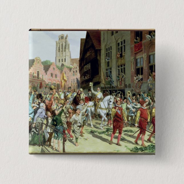 Die Siegesankunft in Rotterdam Button (Vorderseite)