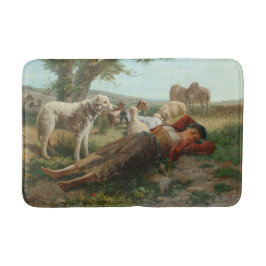 Die Siesta des Goatherder Girl's (von Carlo Ademol Badematte