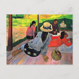 Die Siesta von Gauguin Paul (Beste Qualität) Postkarte