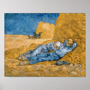 Die Siesta von Van Gogh Poster