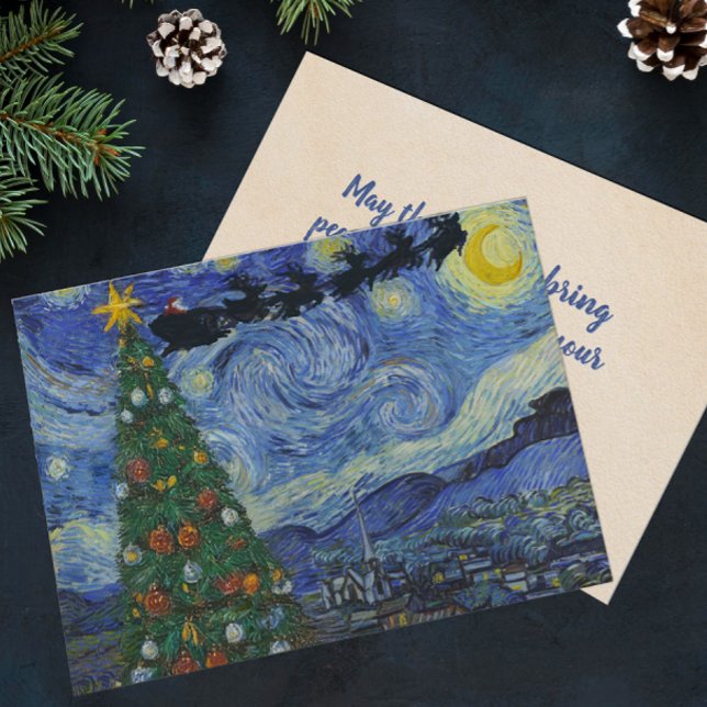 Die Silent Night Flat Weihnachtskarte Feiertagskarte (Von Creator hochgeladen)