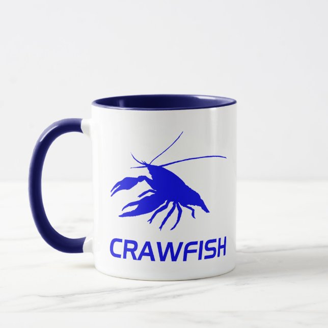 die Silhouette des Panzerkrebses (rot) Tasse (Links)