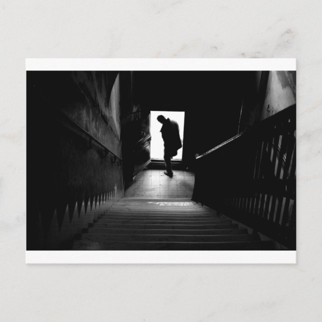 die Silhouetten der Menschen Postkarte (Vorderseite)