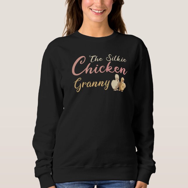 Die Silkie Chicken Granny Sweatshirt (Vorderseite)