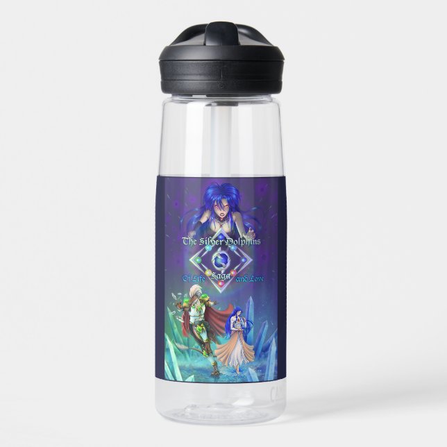 Die Silver Dolphine Saga: Von Leben und Liebe Trinkflasche (Vorne)