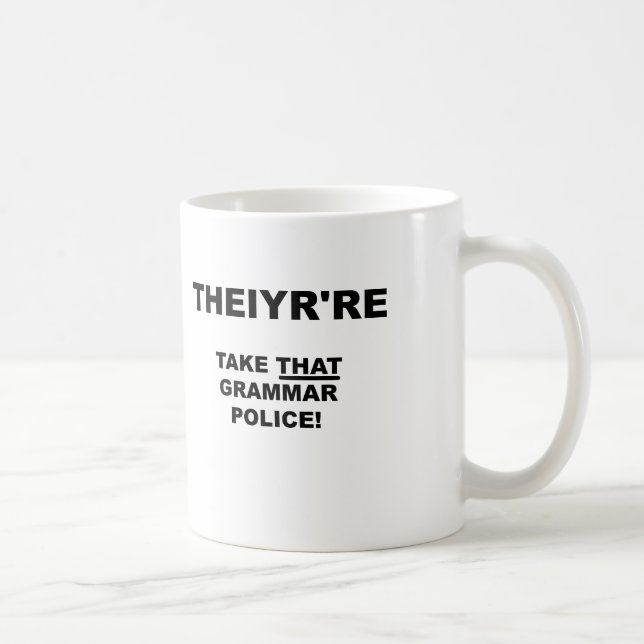 Die sind lustig Mug Kaffeetasse (Rechts)