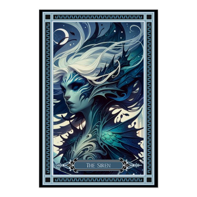 Die SIRENE-Tarot-Karte Poster (Vorderseite)